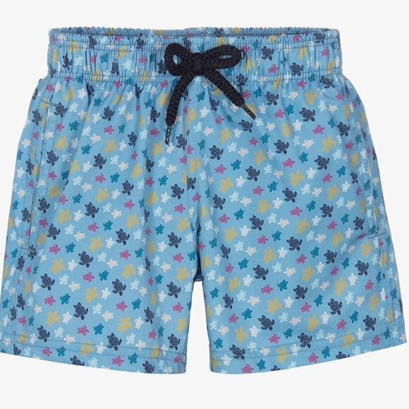 VILEBREQUIN BOYS BLUE MICRO-TURTLE SWIM SHORTS 6Y - Picture 7 of 9